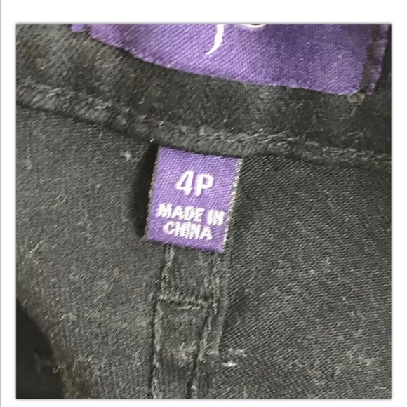 NYDJ not your daughters jeans Black and Embellished cropped capris size 4P - Picture 9 of 10